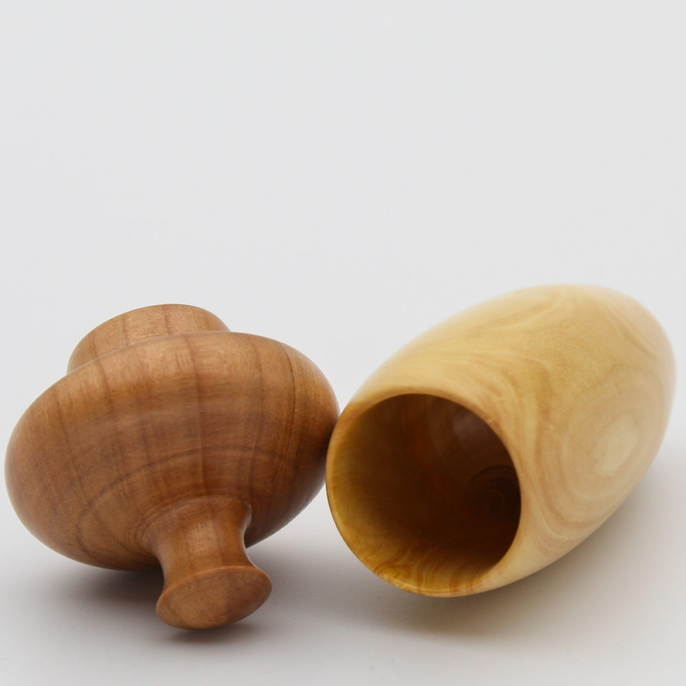 Boîte gland ouverte avec son couvercle