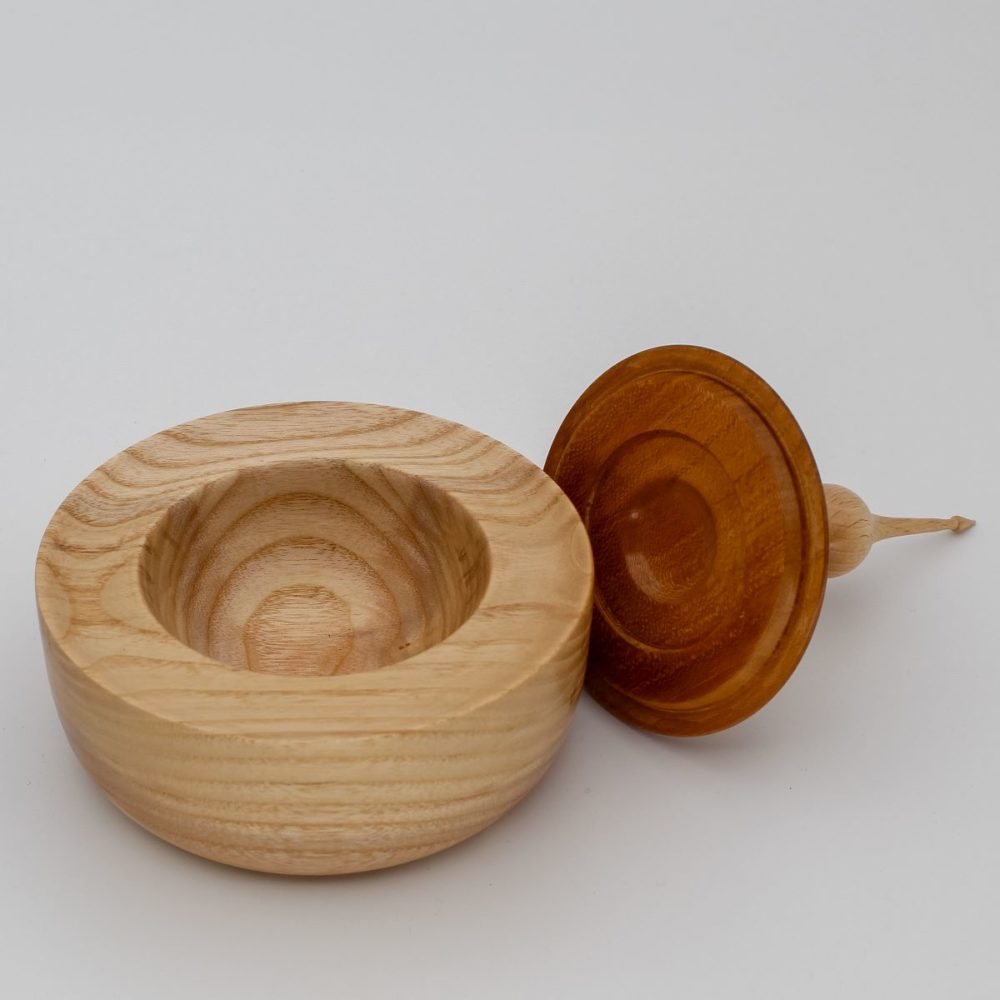 Coffret en bois ouvert