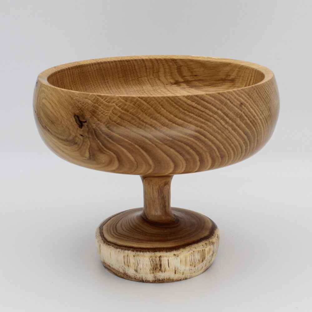grande coupe en chêne sur pied en albizia vue du dessus