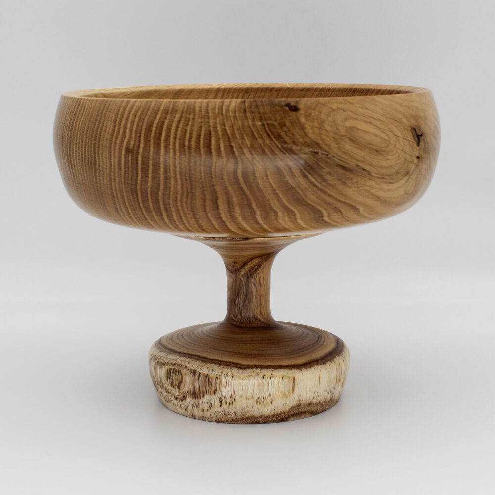 grande coupe en chêne sur pied en albizia vue de face