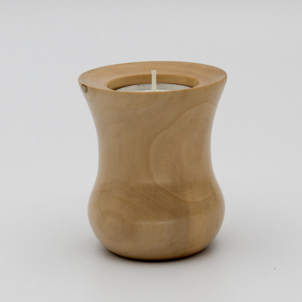 bougeoir en bois de houx